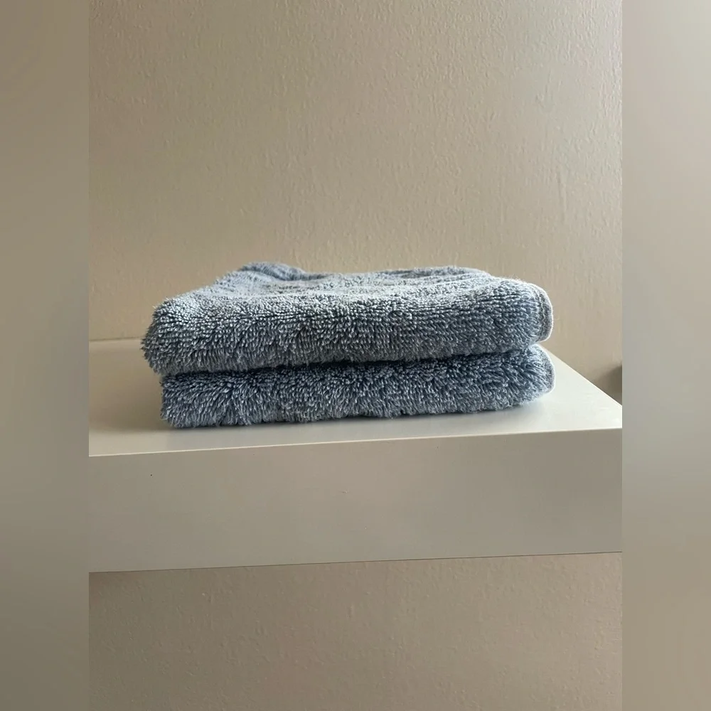 Soft Blue Washcloths